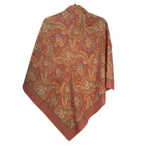 Ralph Lauren Vintage  Paisley Silk Scarf Large Square